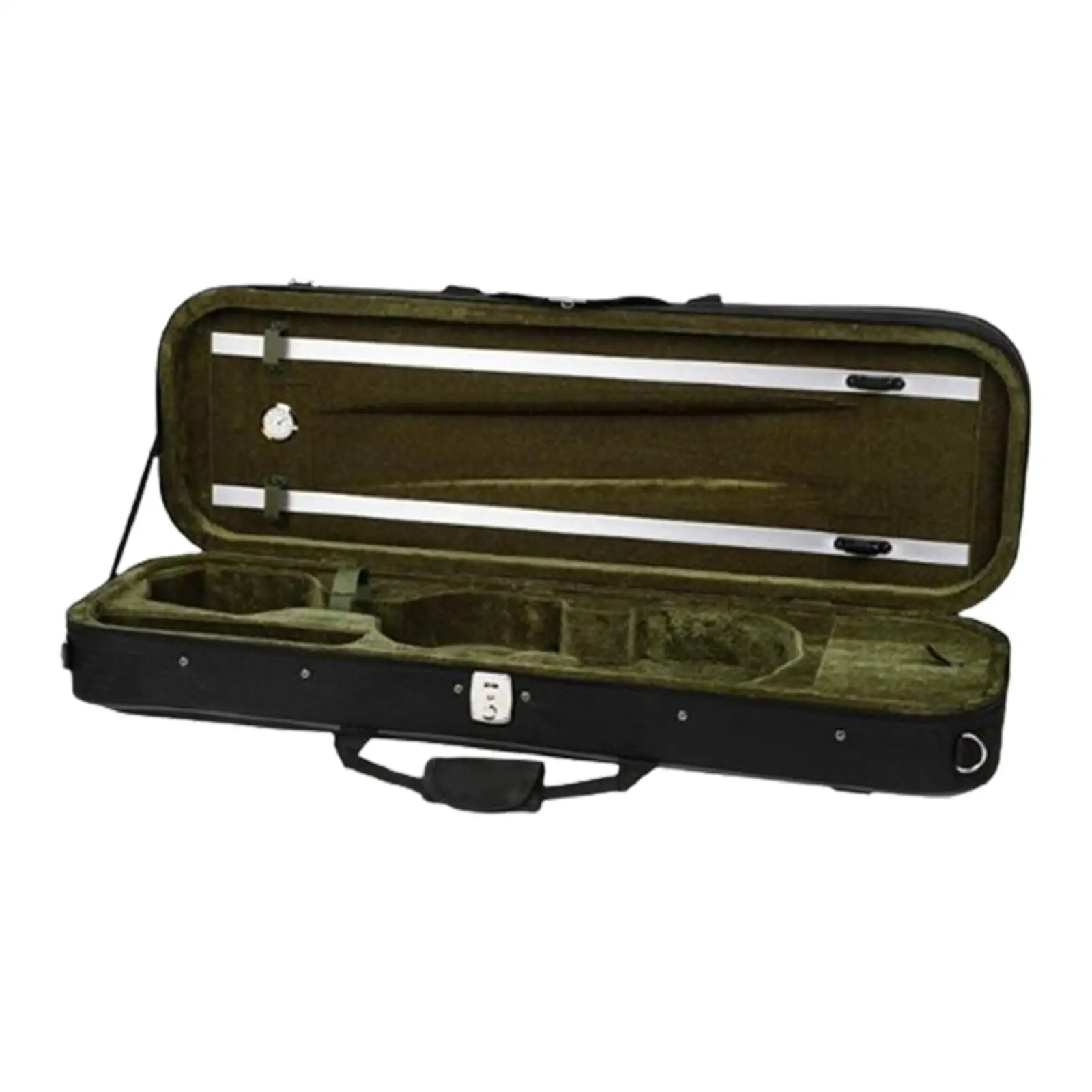 

Violin Case Protection and Accessories Storage Professional Sturdy Velvet Inside with Hygrometer for Outdoor Travel Beginner
