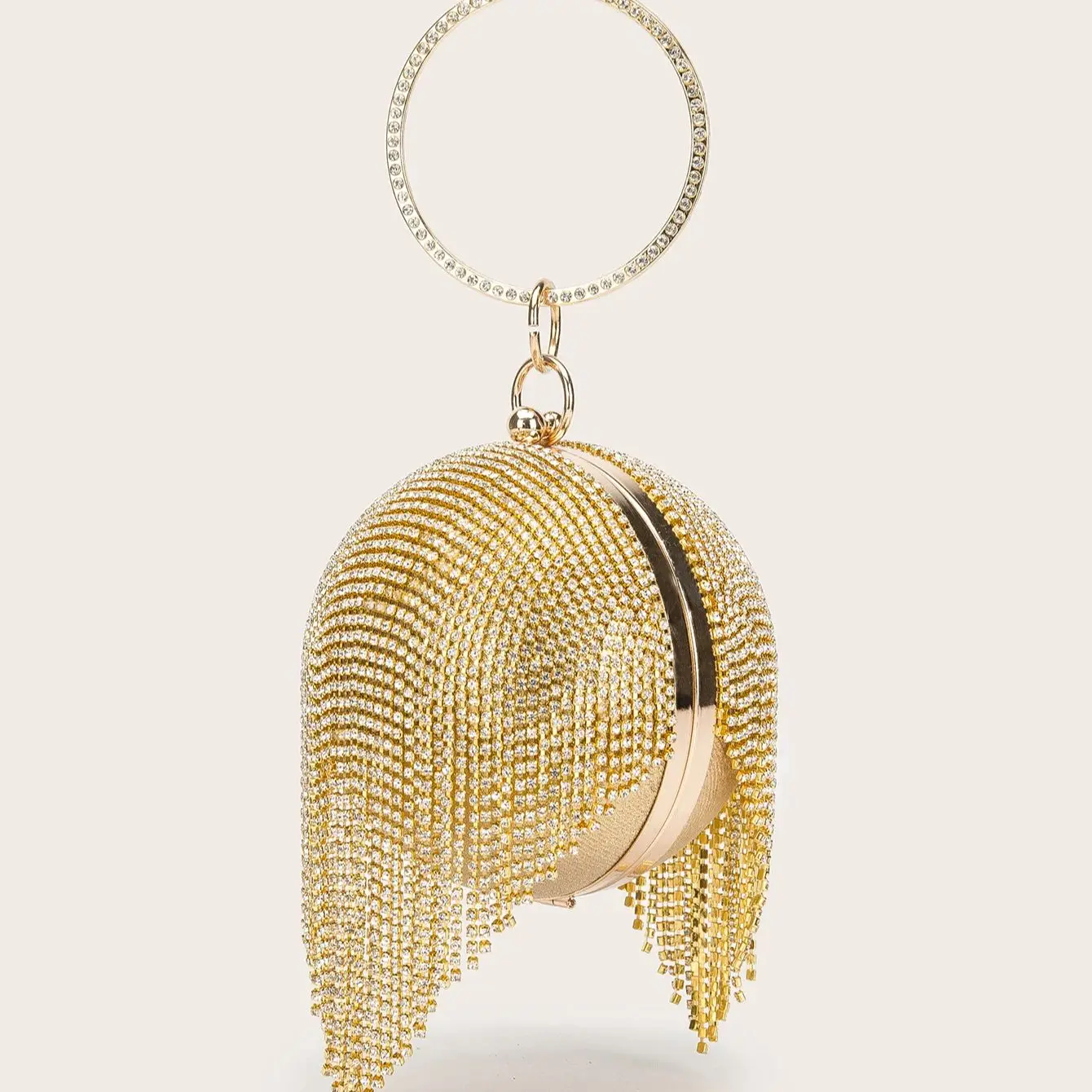 

Luxury Women Clutch Bag Four Piece Set Evening Bag With Rhinestone Round Ball Bag For Women Ladies Wedding Party Wallet Handbag