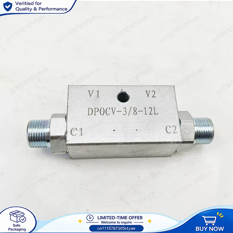 Small Hydraulic Lock Valve Two-way Cylinder Check Valve Oil Pressure Holding Stop Valve for Hydraulic Leg Support Systems