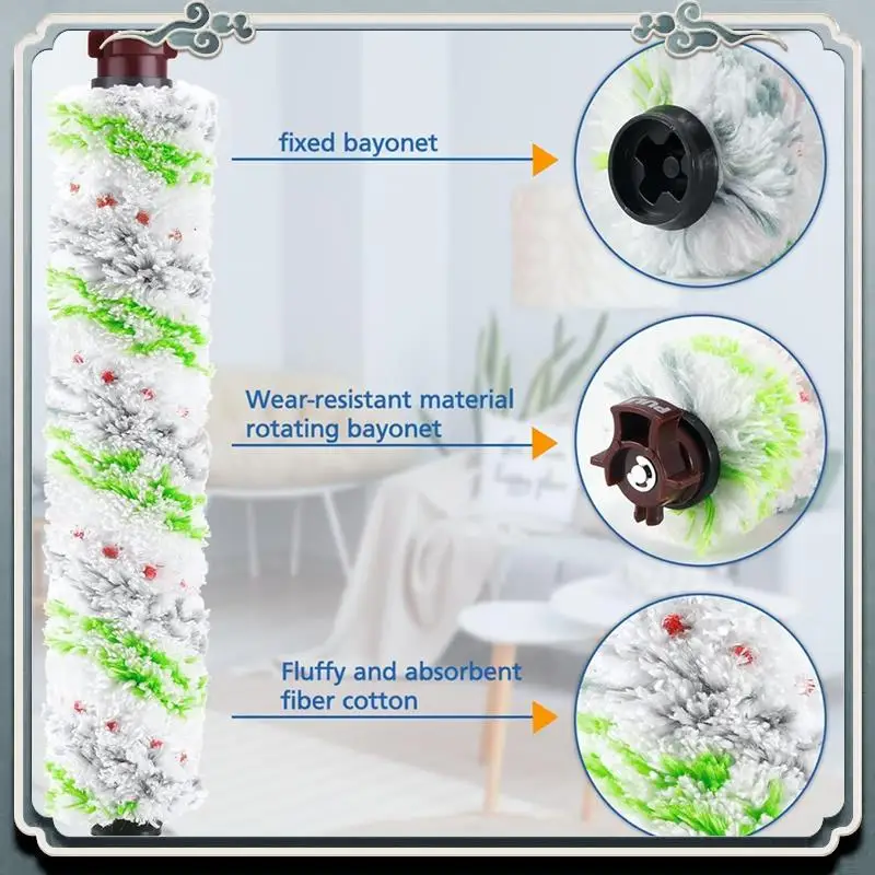 

Прочный 8 шт. сменный щетковый фильтр для Bissell Crosswave Pet Pro, рулон щетки для нескольких поверхностей 1868 вакуумный фильтр 1866 аксессуары