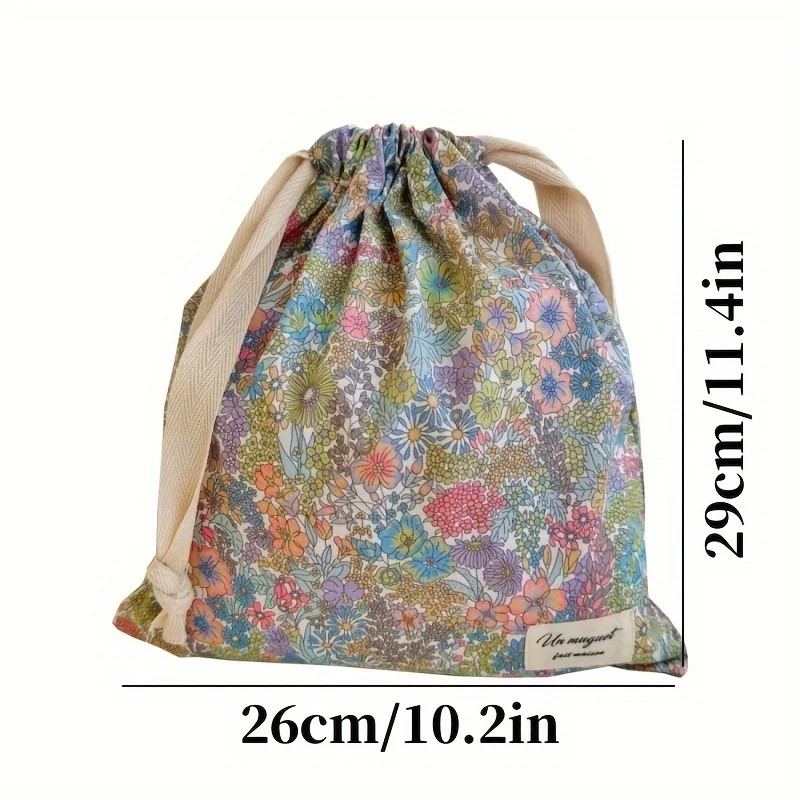 Gestickte Schleife mit Kordelzug, Mehrzweck-Aufbewahrungsbox, tragbarer Reise- und Haushaltsstaubbeutel, Mutter- und Wickeltasche