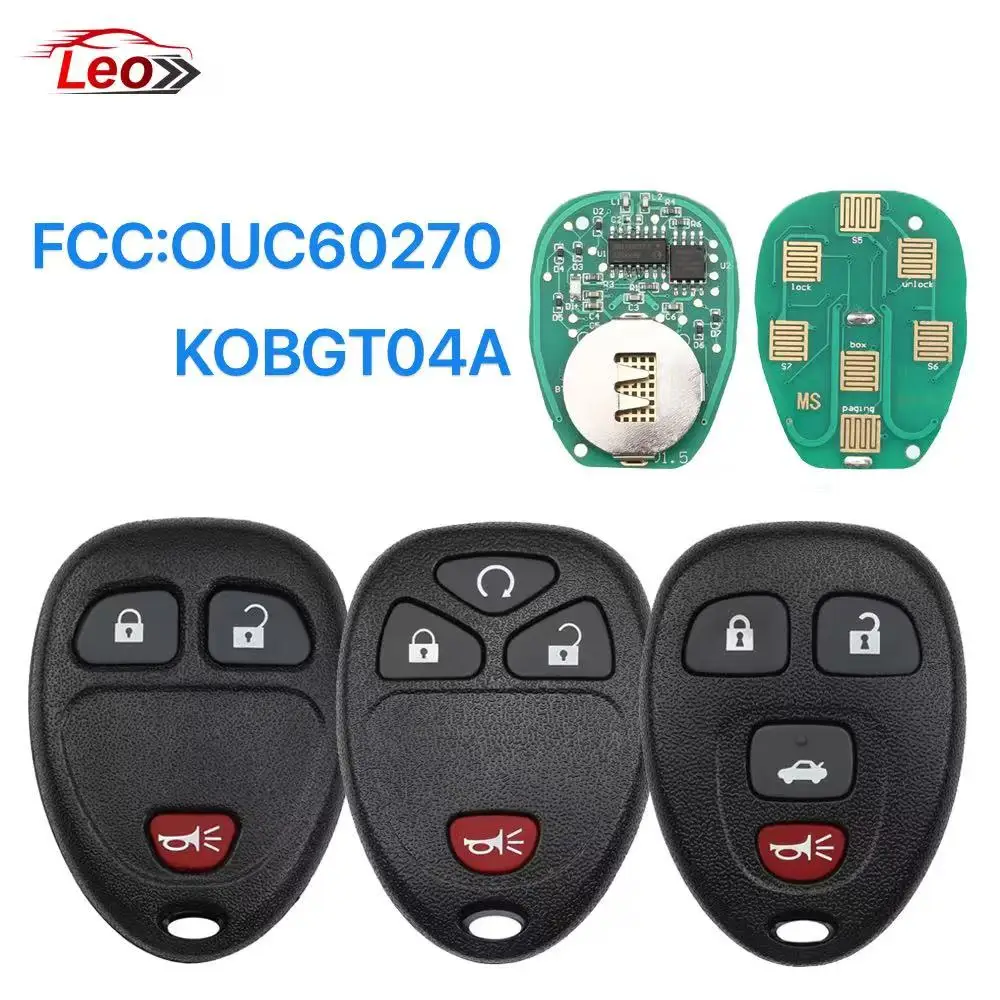 

Leo KOBGT04A OUC60270 для Buick Chevrolet Tahoe Traverse GMC 2007-2013 пульт дистанционного управления автомобиля. 315/433 МГц