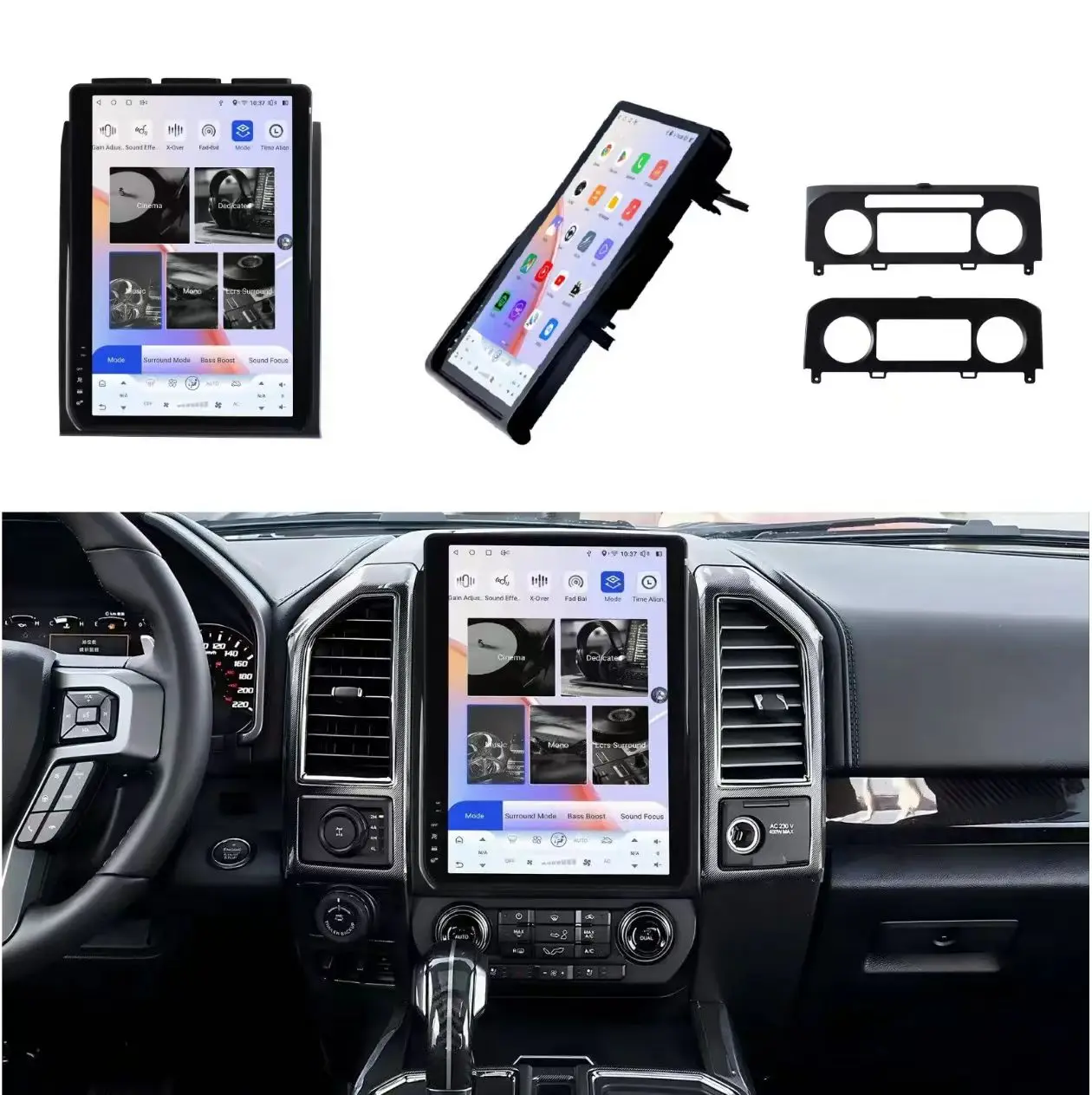 

14.4-INCH Android 13 Vertical Screen GPS Radio for Ford F150 F250 F350 2015-2023