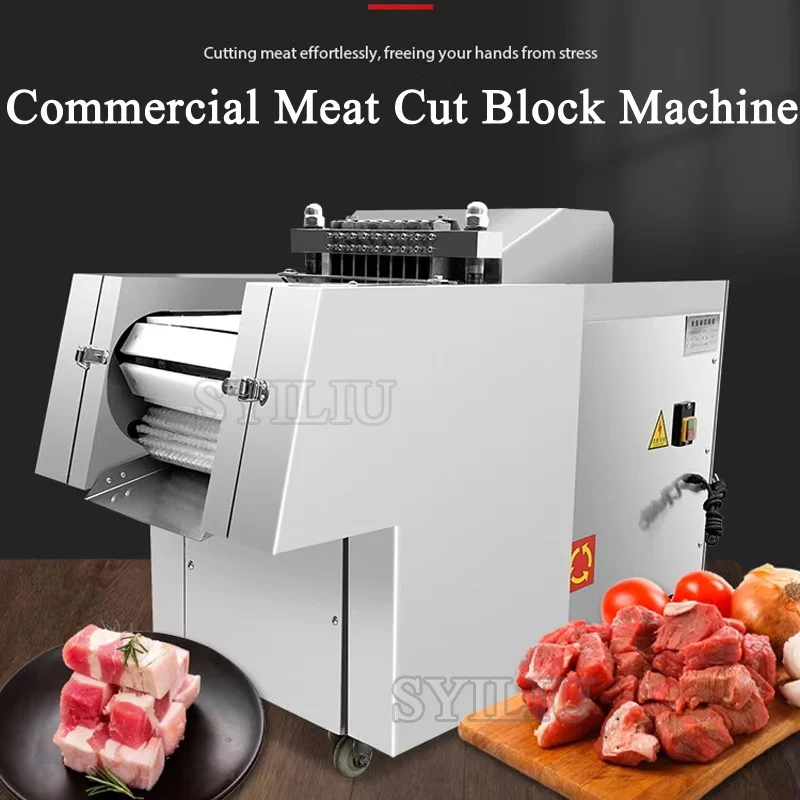 

Customisable-size High-performance Frozen Meat Block Cutter Commercial Chicken-chopping Machine