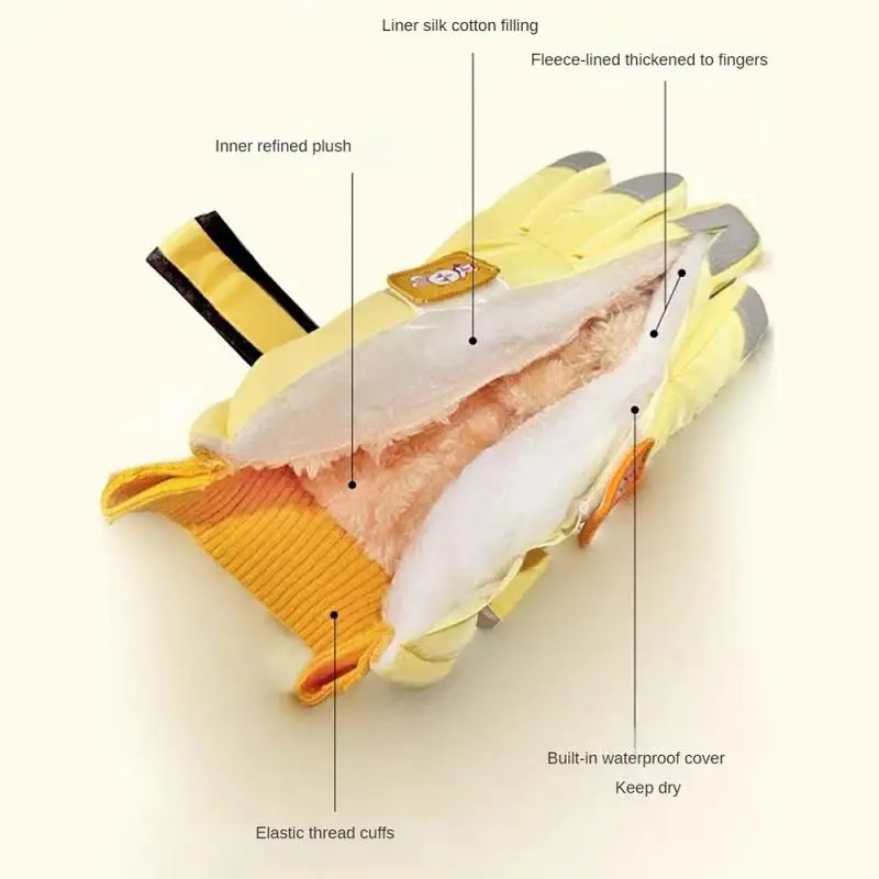 1/2/4PCS Outdoor Gloves Water Proof Thicken Autumn And Winter The New Antifreeze Sports And Entertainment Essential