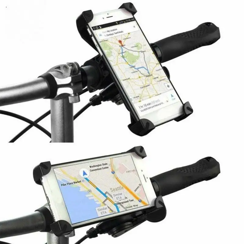 

Anti Shake 360° Rotation Adjustable Smartphone Mount Bracket Universal Bicycle Holder Bike Handlebar Mobile Phone Holder Stand