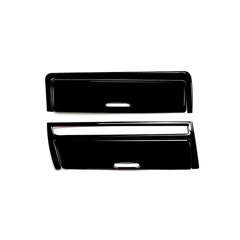 Car Interior Piano Black Cigarette Lighter Panel Trim Cover Soft PVC Plastic 2pcs For BMW 3 Series E46 1998 1999 2000 2001-2005