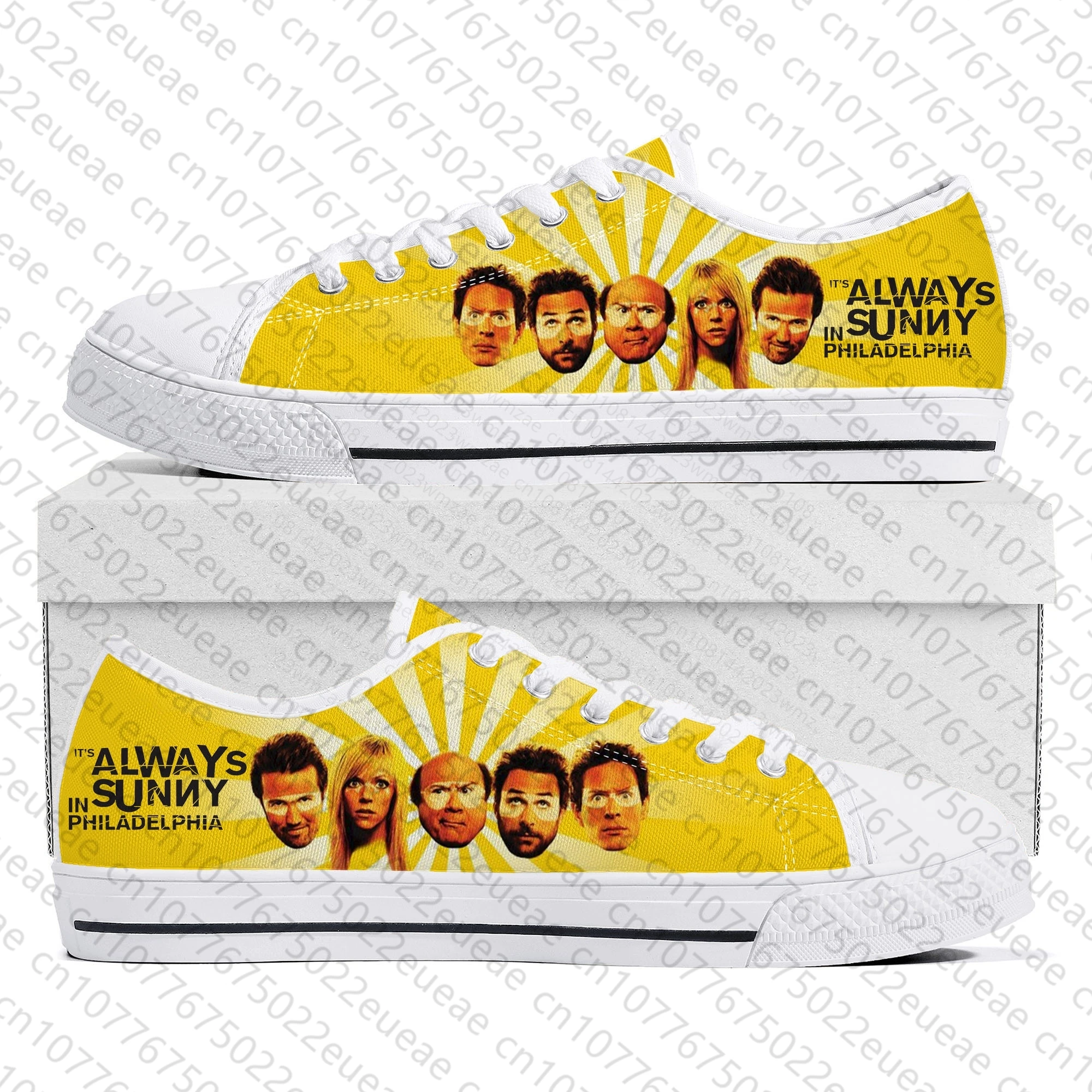 It's Always Sunny in Philadelphia Low Top Sneakers Mens Womens Teenager Frank Reynolds Canvas Sneaker Casual Shoes Custom Shoe