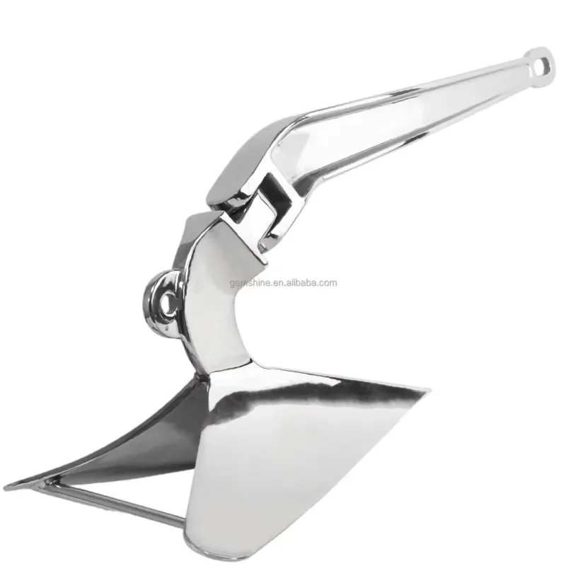 Gemshine Plough Anchor 316 Stainless Steel Mirror Polishing Marine Hardware 5-50Kg Anchor for Yacht