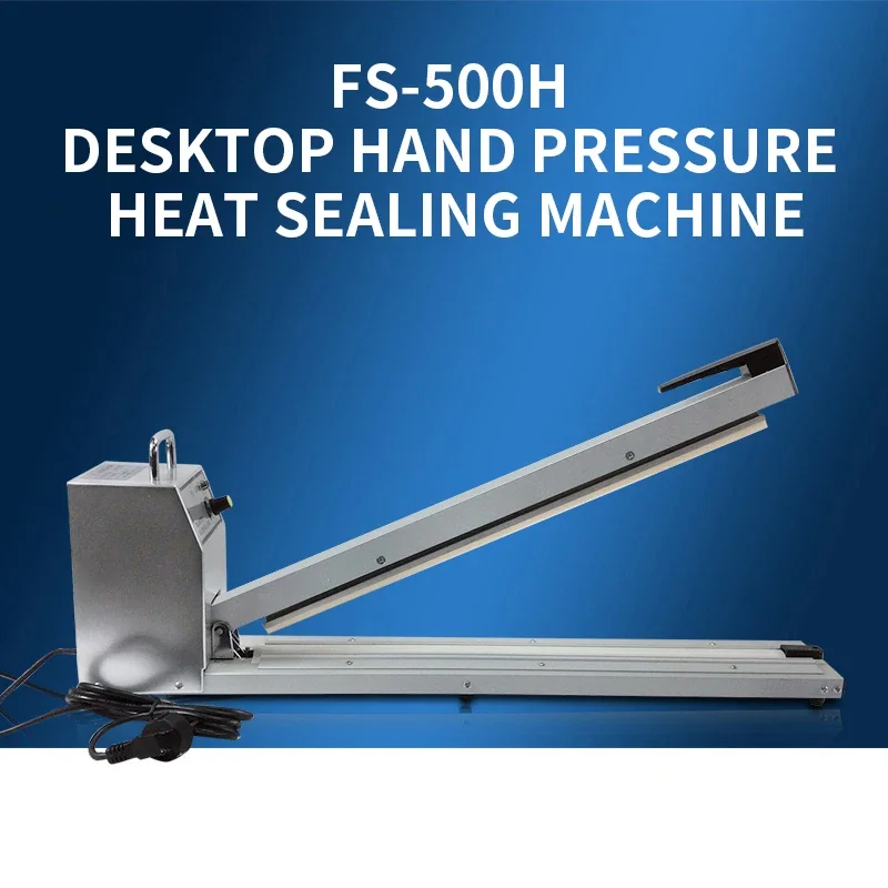 FS-500H Desktop Hand Pressure Heat Sealing Machine Plastic Bag Aluminum Foil Tea Paper Bag Plastic Sealing Packaging Machine