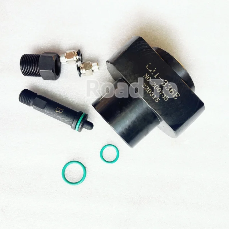 Diesel Common Rail Injector HEUI Oil Return Inlet Clamp Fuel Nozzle Fixture Repair Tool For CAT 336E 456-3493/3544