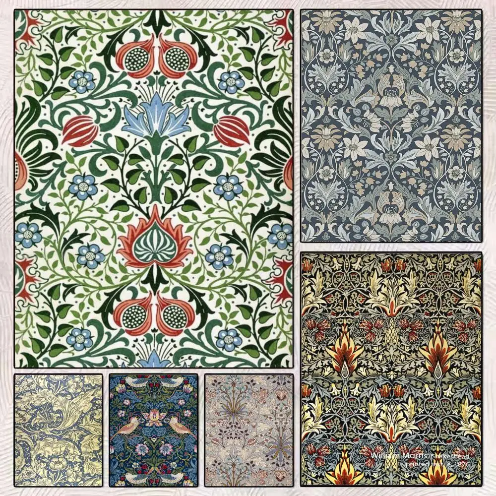 

W-william Morris Art Flower Beauty Poster Retro HD Art Mural Wall art Poster for Home Room Decoration Vintage Print Decor