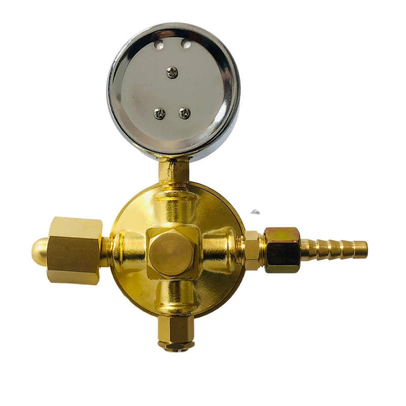 YQY-9 Oxygen Pressure Reducer All Copper YQD-9 Nitrogen Air Hydrogen Carbon Dioxide Pressure Gauge Tools