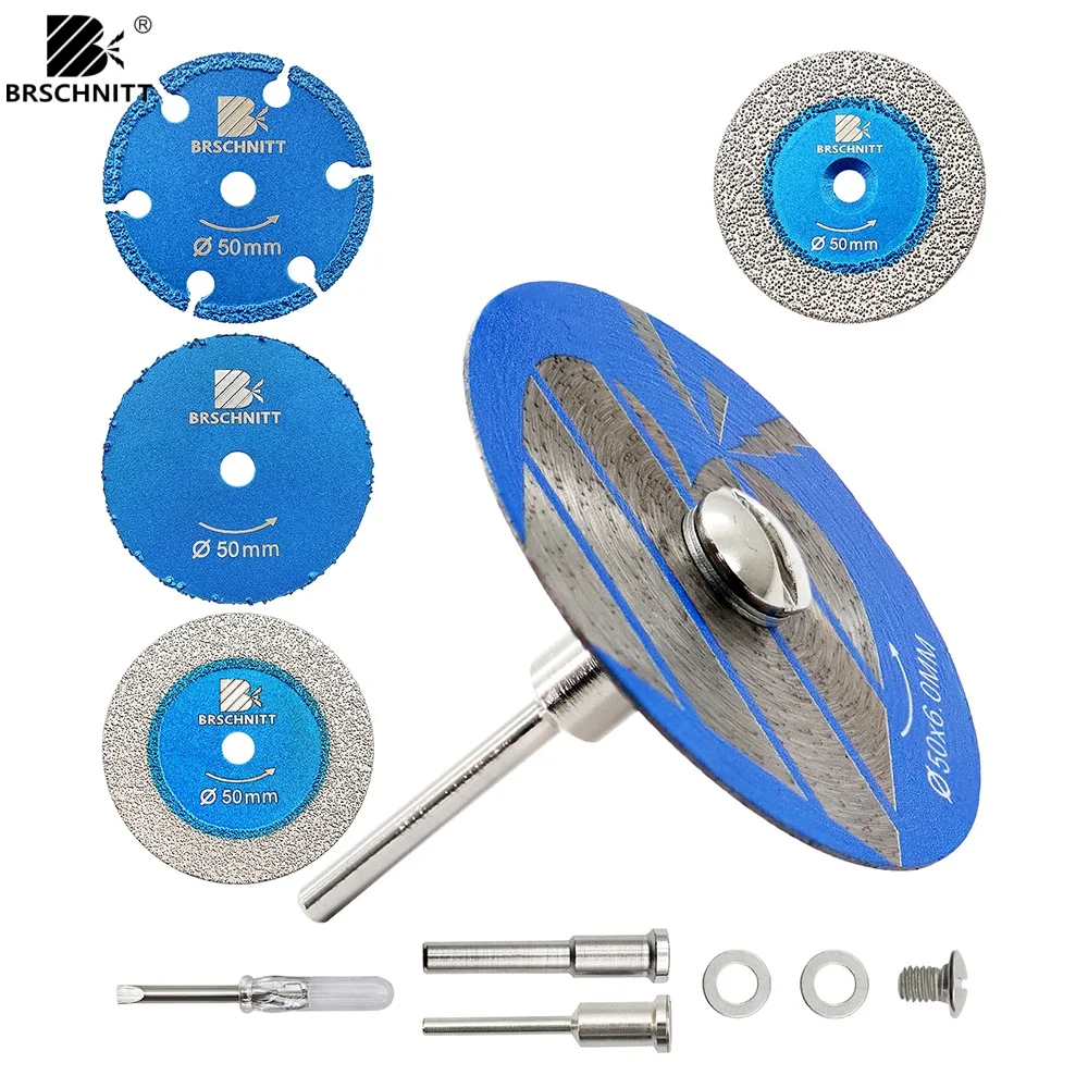 

BRSCHNITT 5pcs Saw Blades Iron Cutting Woodworking Glass Engraving Sintered Continuous Cutter Multi-purpose Saw Blade Cut Plate