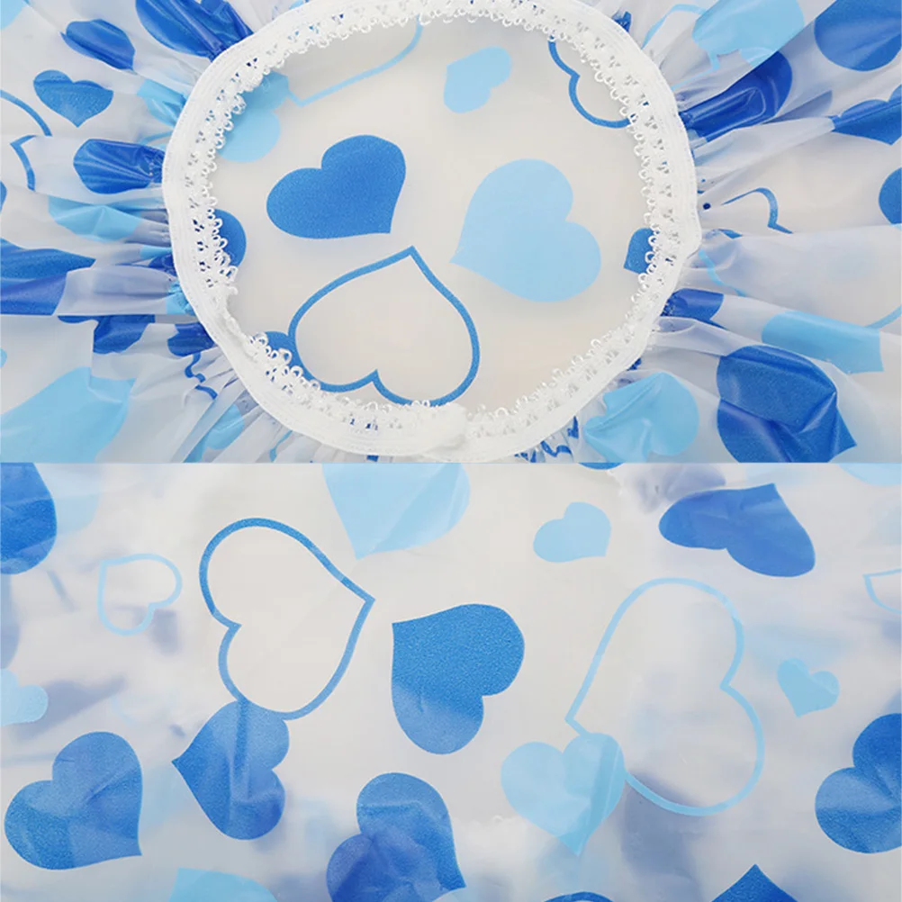 

10Pcs Waterproof Cap Bathing Caps Elastic Kids Hair Protection Lightweight Elastic Bath Cap Safe Home Salon Shop