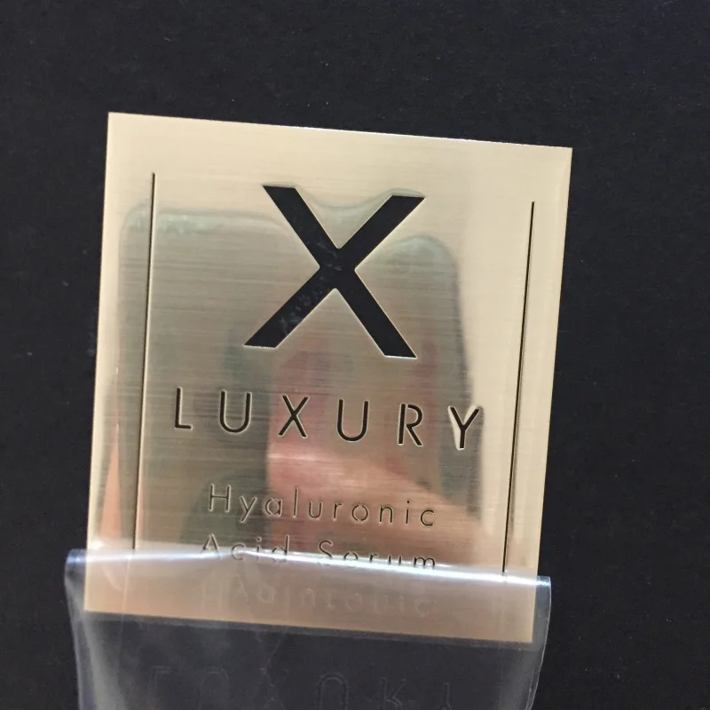 custom.Metal Sticker Metal Packaging Label Candle Bottle High Quality Decorative Sticker Perfume Bottle