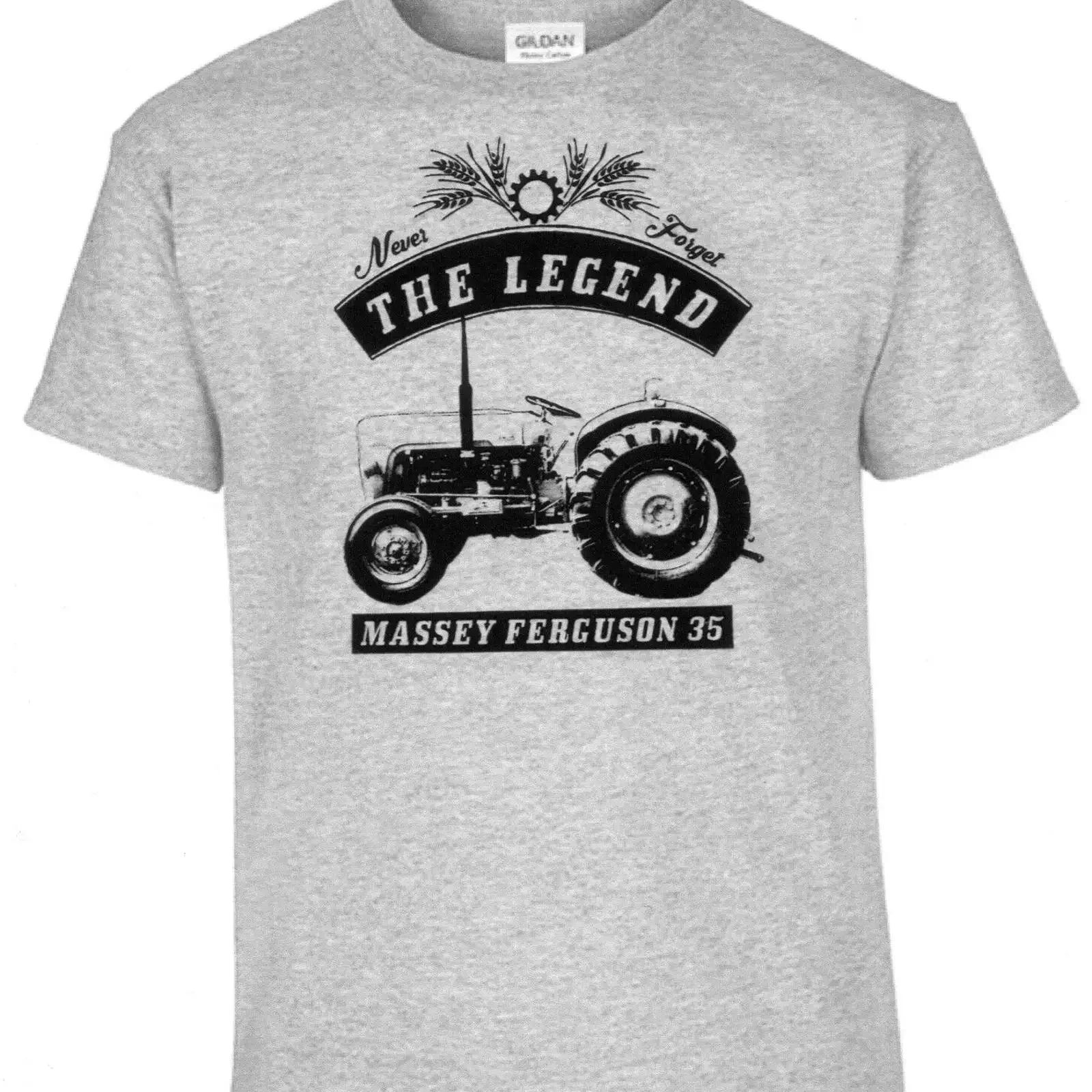 تي شيرت ماسي فيرغسون 35 جرار تاتغ بولدوج أولتيمر عتيق مغسول موضة مريحة للجنسين مصمم ملابس أنيقة