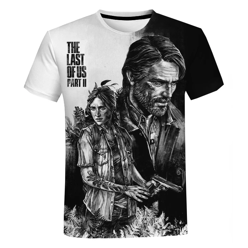 Summer The Last Of Us T-Shirts Popular Game 3D Print Streetwear Men Women Casual Fashion Oversized O-Neck T Shirt Kids Tees Tops