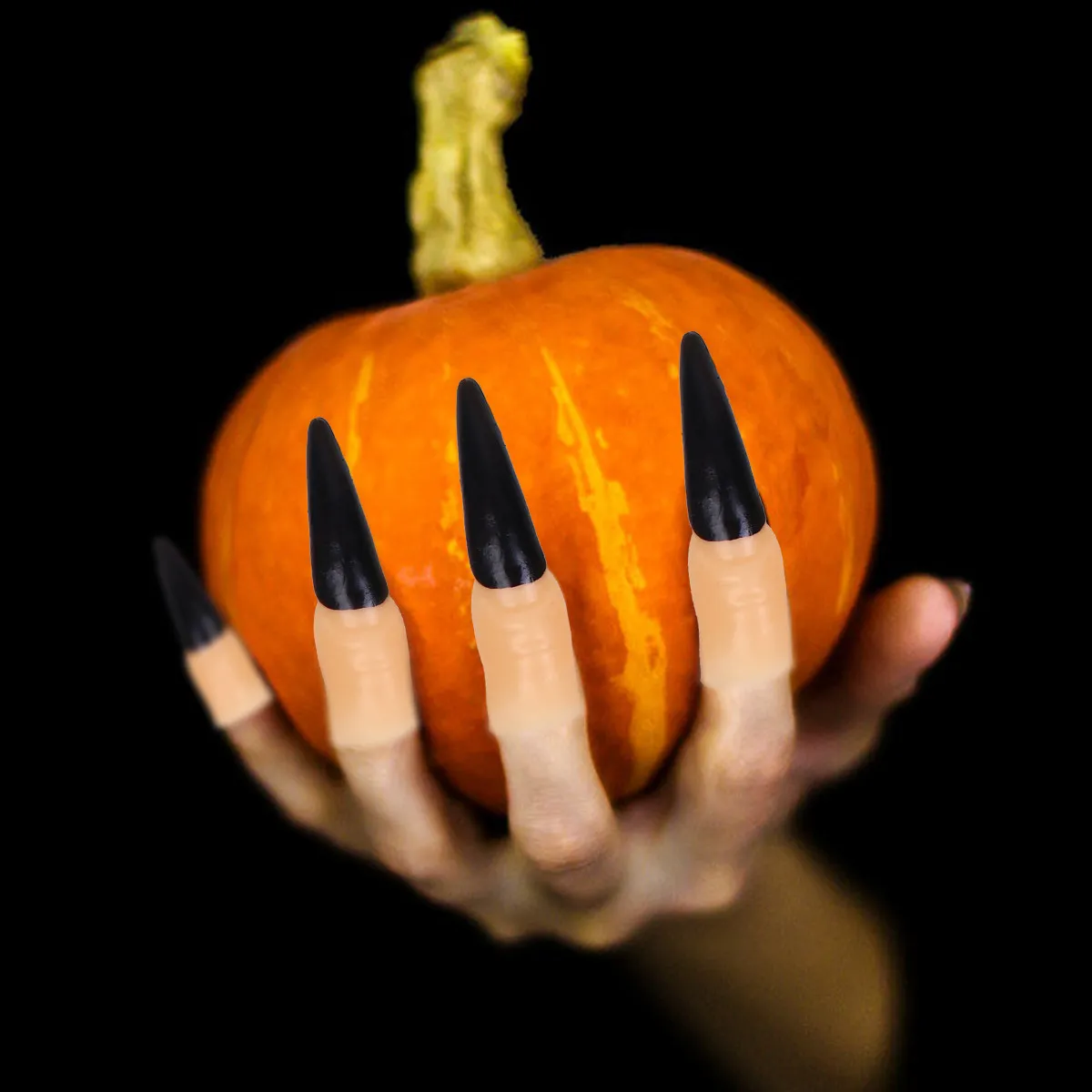

11Pcs Halloween Witch Fingers Fake Nail Art Kit for Party Favors Horror Garden Prop Masquerade Trick Prank Gadgets