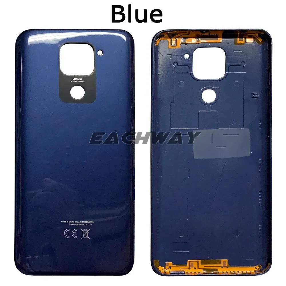 New Back Glass For Xiaomi Redmi Note 9 Back Battery Cover Door Note 9 Note9 Rear Housing Case For Redmi 10x 4G Battery Cover