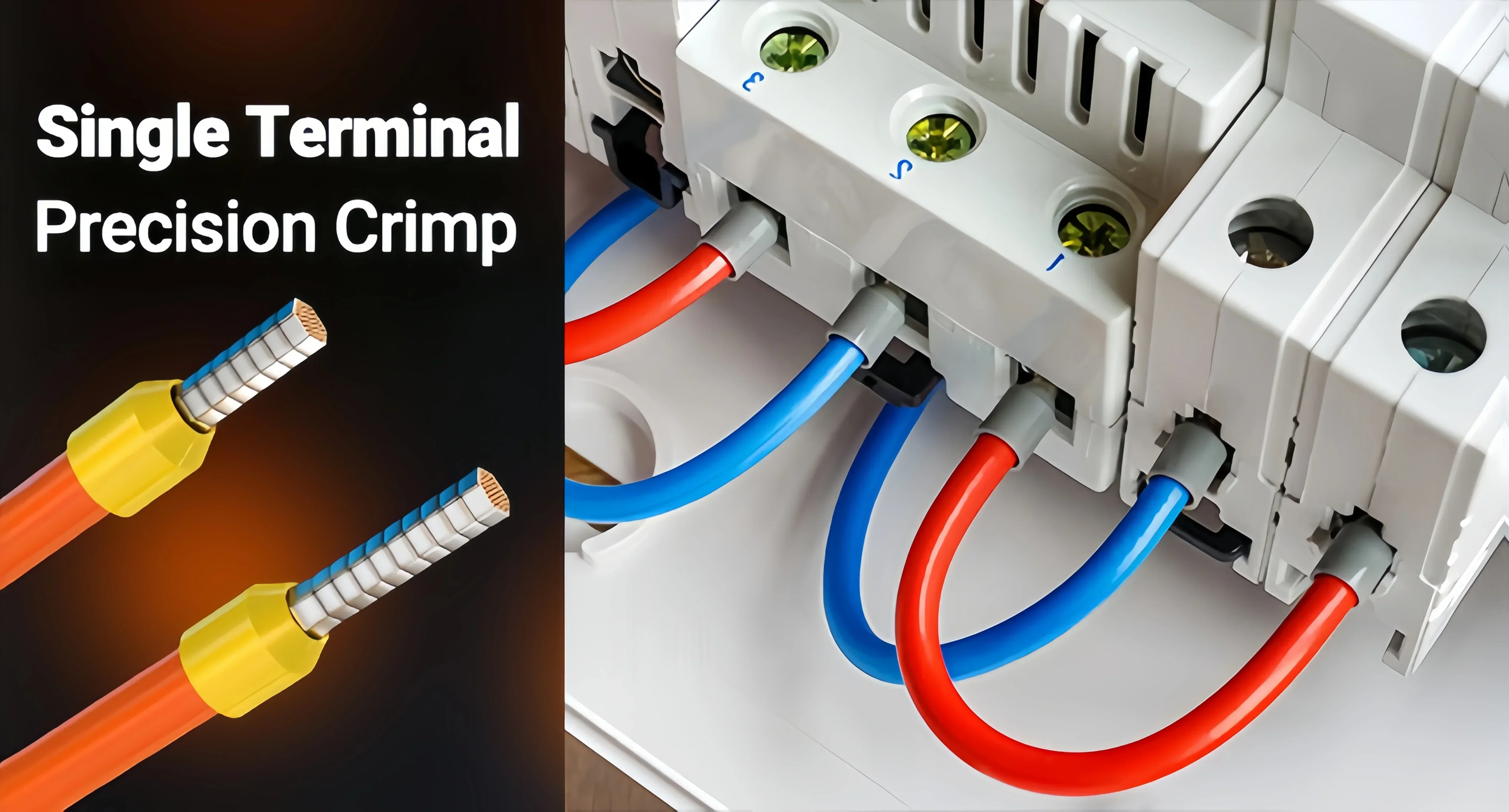 305-teiliges HSC8 6-6 Aderendhülsen-Crimper-Set 0,25-6mm² AWG23-10 mit 300 VE-Klemmen, Isolierband und Drahtreparatur-Werkzeugset – Detail 3