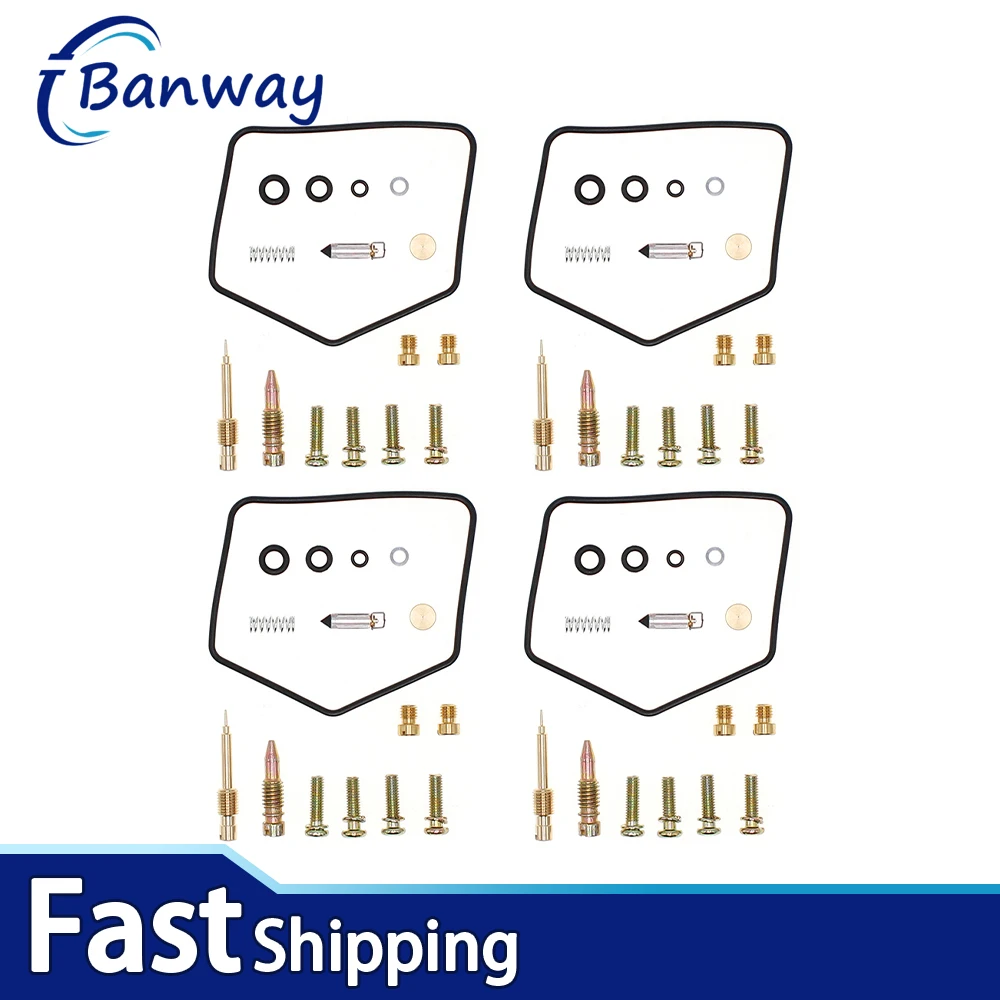 

4X For Kawasaki KZ440 KZ750 ZN700 LTD Spectre Carburetor Repair Kit Carb Rebuild Set Gasket 1980-1985