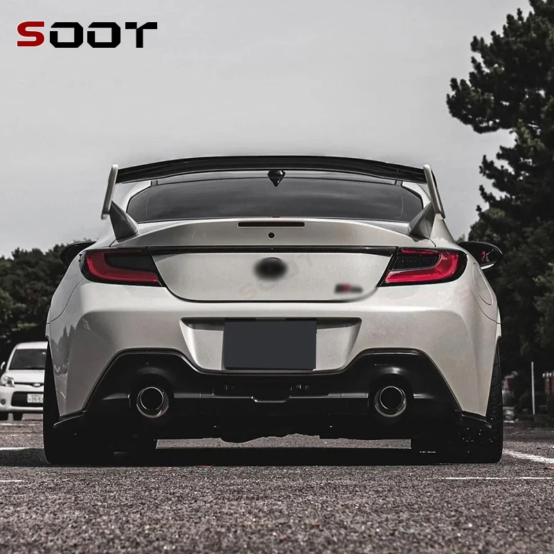 لتويوتا GR86 سوبارو BRZ ألياف الكربون الذيل زعانف الخلفي الجذع المفسد دليل الجناح الخلفي الجناح سيارة الجذع كلبشة قطع غيار السيارات #5