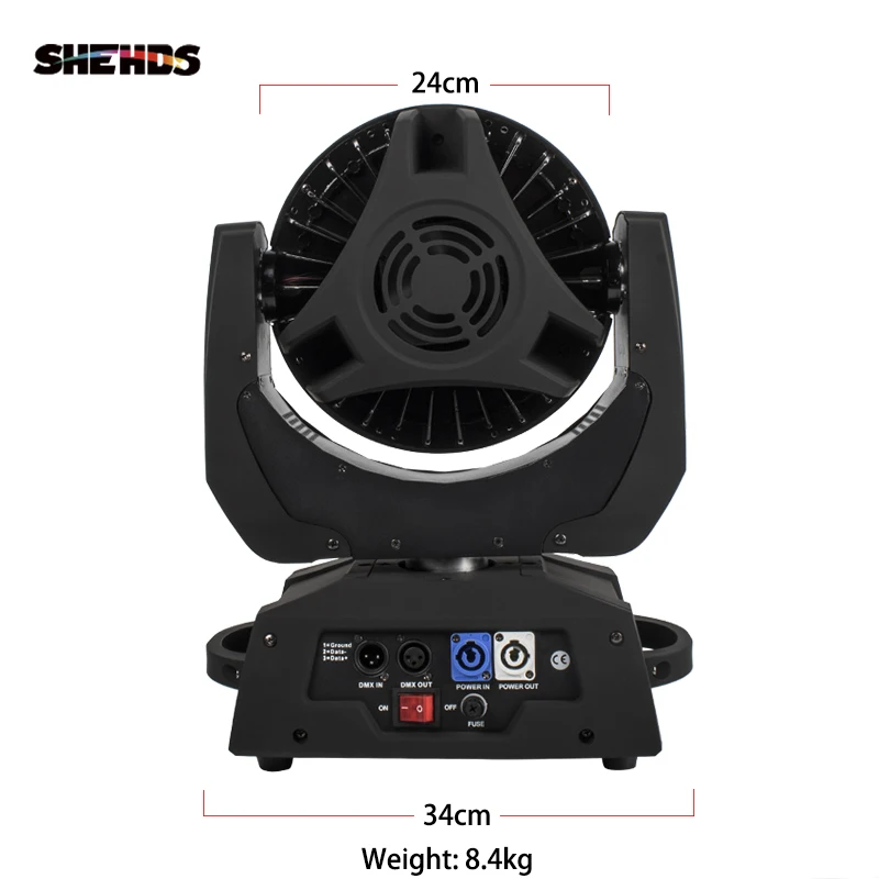 Imagem -04 - Shehds-led Wash Zoom Moving Head Light Touch Screen Tela Chave 36x18w Fit para dj Disco Igreja Teatro Festa de Aniversário Pcs