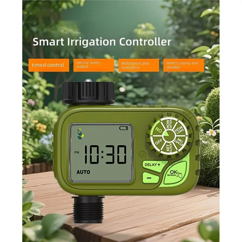 [Great Sell】 Waterproof Drip System Home Outdoor BSP Thread Automatic Water Ball Valve Timer LCD Display Electronic Controller