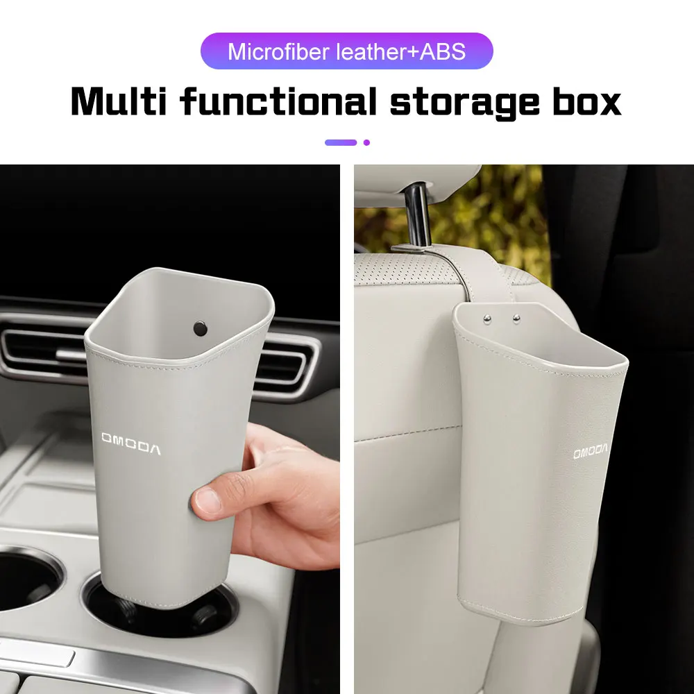 

for Chery Omoda 5 9 FX C5 E5 C9 EV PHEV Car Door Cup Holder Box Waterproof Trash can,Storage Bin Auto Seat Back Umbrella Bucket