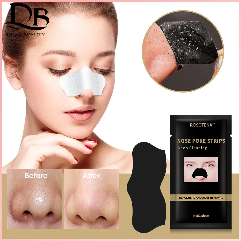 Blackhead Remover Nose Sticker Mask Whitening Skin Shrinking Pores Exfoliating Acne Marks Cleansing Moisturizing