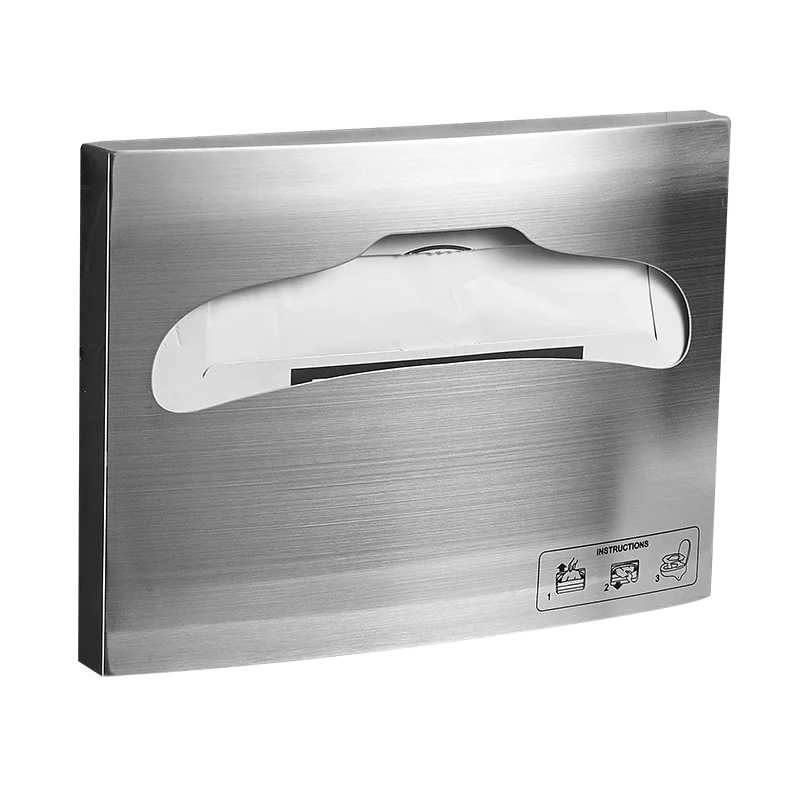 Stainless Steel Disposable Toilet Seat Cushion Paper Box Toilet Mat Ring Frame Seat Box Rack Toilet Mat Paper Extraction