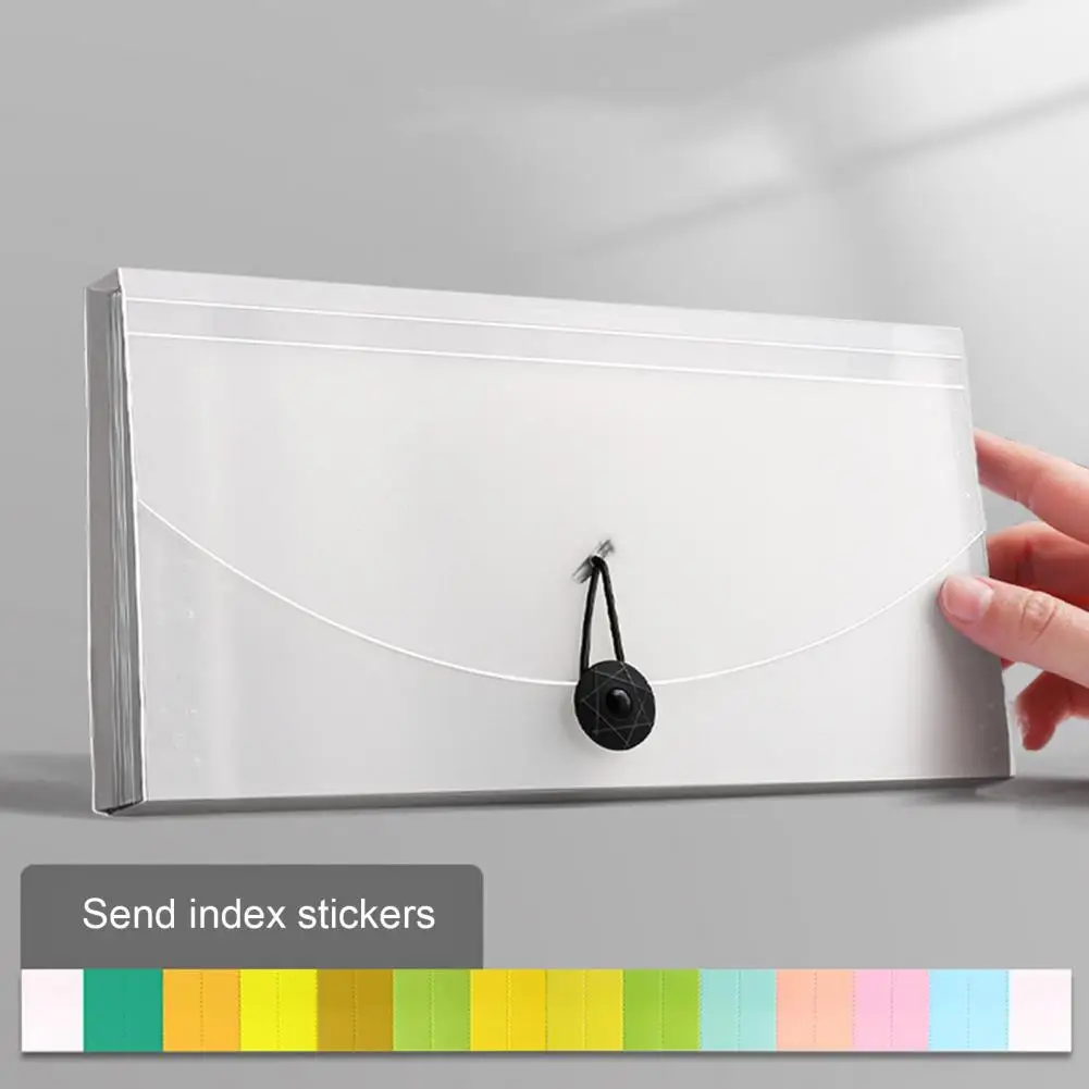 Storage Bag Waterproof Receipt Organizer Expanding File Folder with Large Capacity for Business Coupons Cash Receipts Storage