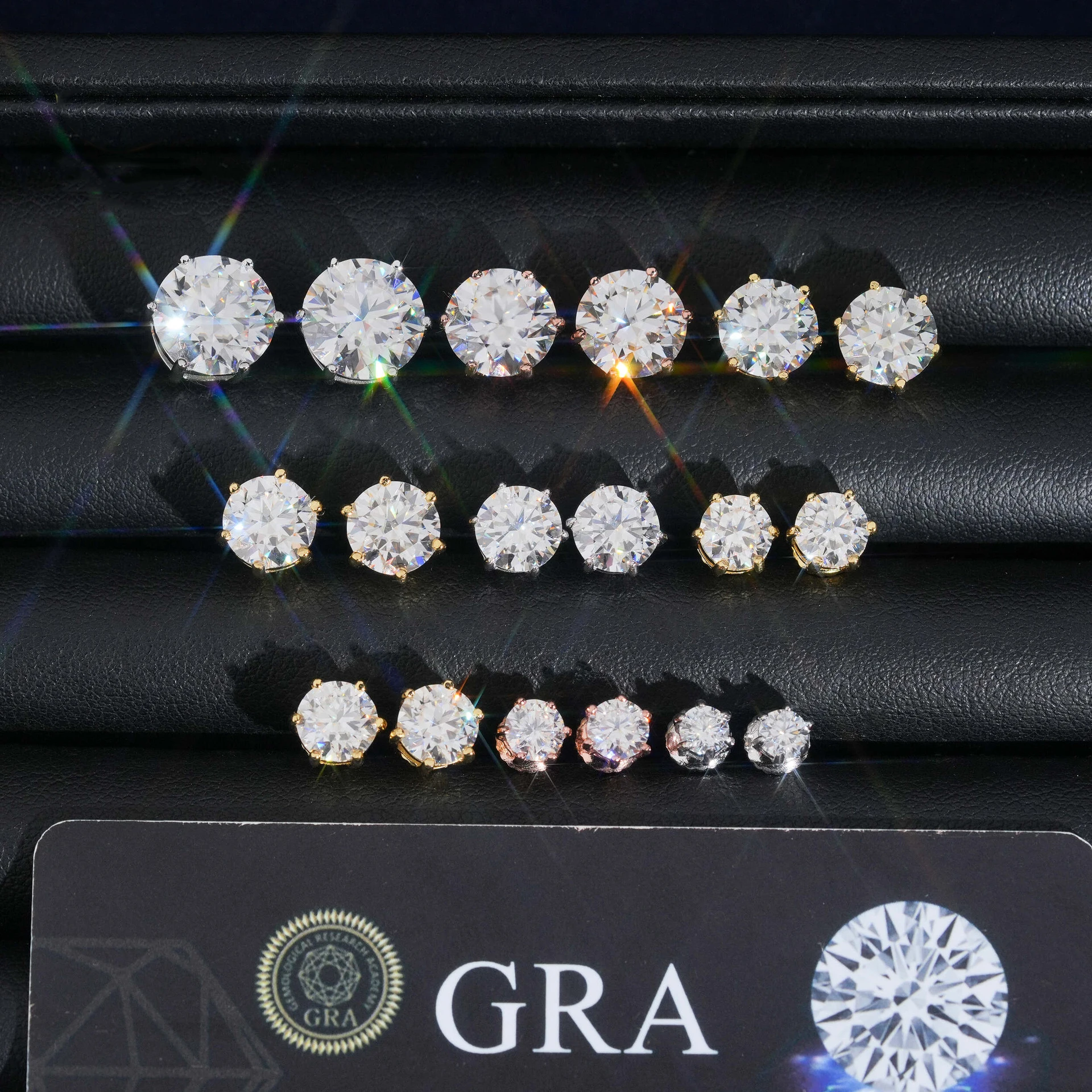 

Серьги из серебра 925 пробы, 6 когтей, муассанит, бриллиант, синий, розовый, муассаниты, позолота, модные серьги для подарка на вечеринку