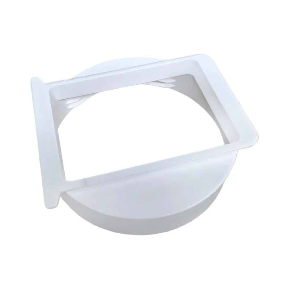 15cm Hose Adapter for Midea Portable Air Conditioners White ABS Interface Fits 5.9 Inch Rectangular Duct Opening