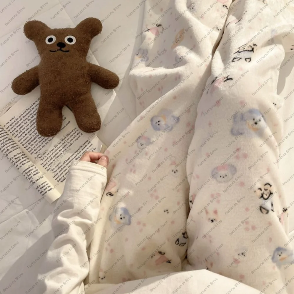 

Pajama pants women's autumn and winter thermal pants flannel loose home pants for female college students comfortable trousers