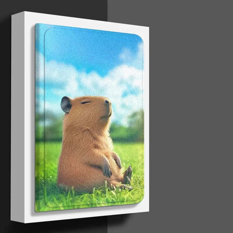 كارتون آرت كابيبارا لـ OPPO Pad 2 3 4 Neo Air SE X Pro 10.36 11 11.4 11.61 12.1 13.2 بوصة 2025 حافظة كمبيوتر لوحي قابلة للطي #2