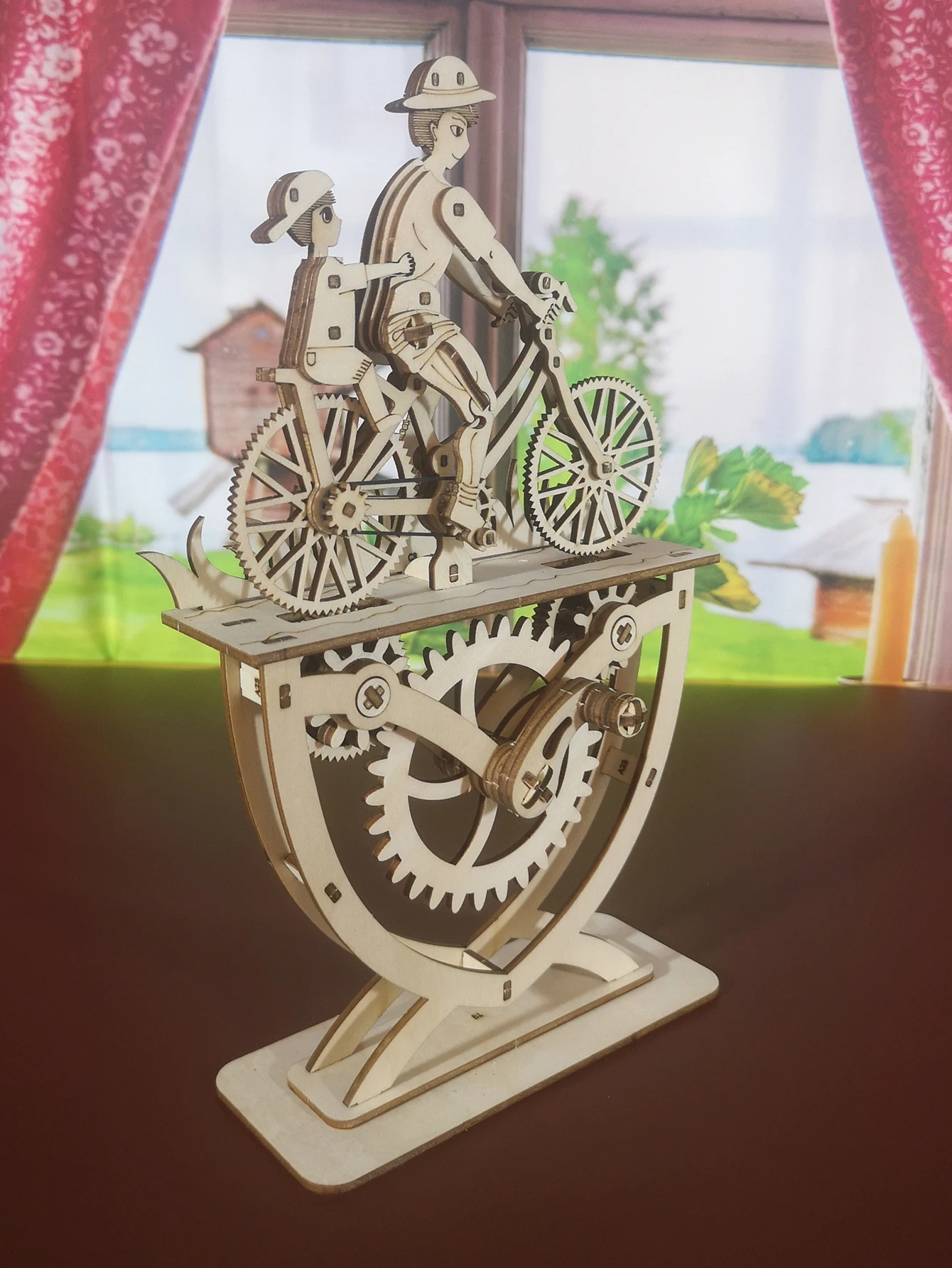 

Деревянный 3D-пазл «Велосипеды отца и сына» — интерактивный набор для сборки своими руками, трогательный сувенир ручной работы и украшение для дома