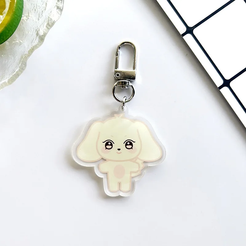10CM Pop-up Store Puppe Schlüsselanhänger ANITEEZ Cartoon Niedlicher Plüsch Anhänger Schlüsselanhänger Tasche Zubehör Kpop Yunho Yeosang Fans Geschenke