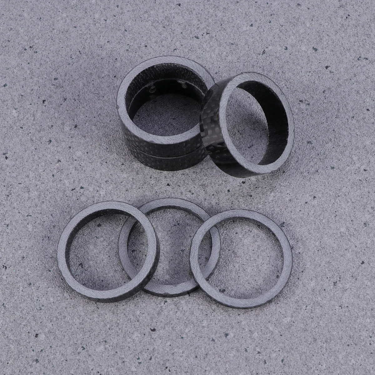 

6Pcs Carbon Fiber Bike Headset Spacer Stem Spacers 2mm 3mm 5mm 10mm X3 Lightweight Heat Resistant Road Bike Washer