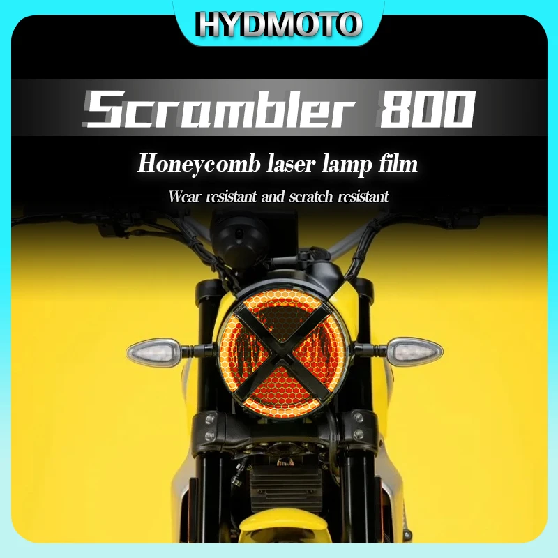 

For Ducati Scrambler 800 2024 motorcycle headlights taillights film honeycomb laser light film body protective film accessories