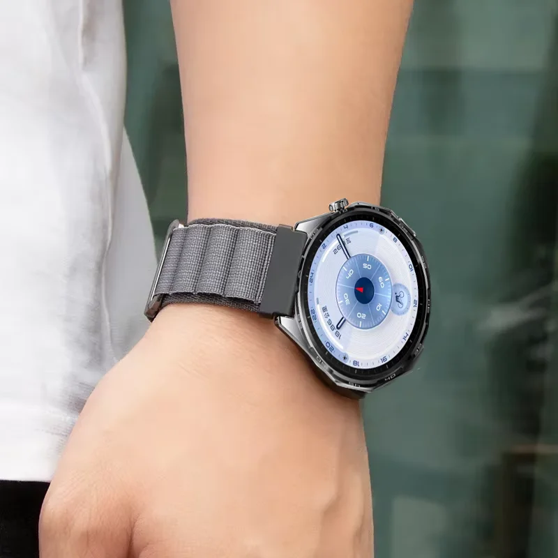 Correa de nailon alpino de 20/22mm para Huawei Watch 5 4 GT6-5-4-3 Pro 46mm pulsera cómoda de repuesto para Amazfit Balance 2/Bip 6