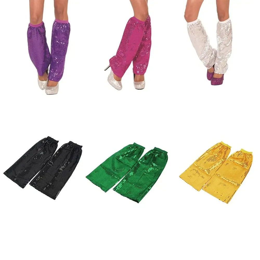 1 paar mode sprankelende pailletten beenwarmers glanzende sexy glinsterende beensokken lange sokken kniehoge beenbedekking dansfeesten