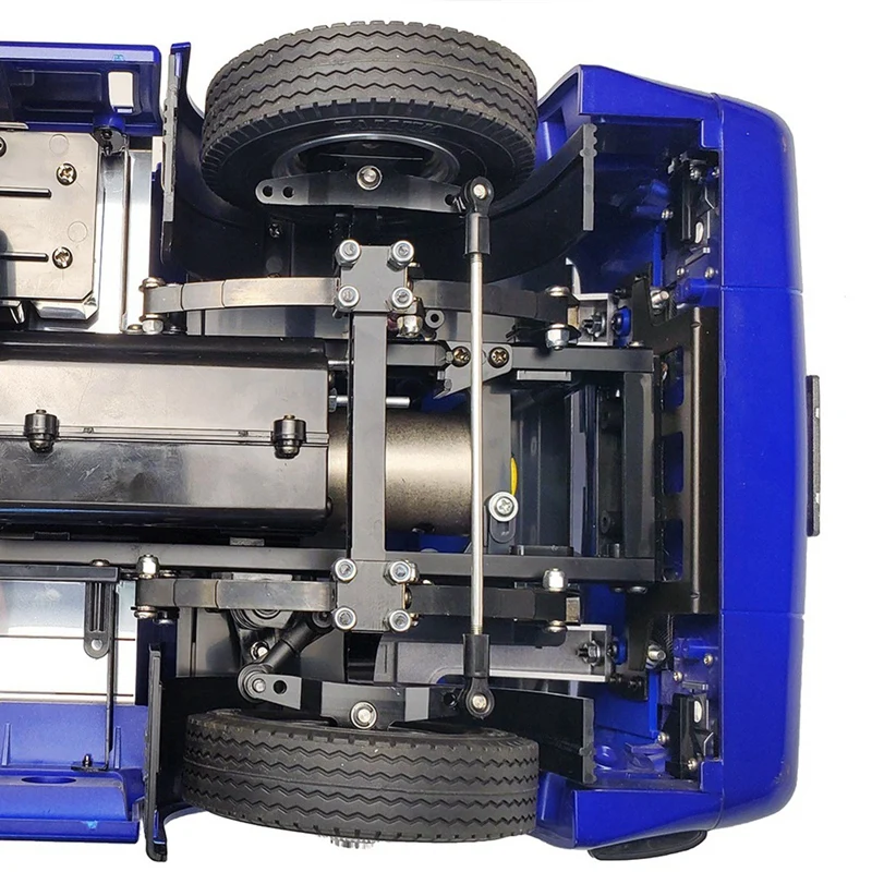 Haste de ligação do poste de ligação do conjunto de direção do eixo dianteiro de metal sem alimentação para peças de atualização de carro de trator de caminhão 1/14 RC, 1