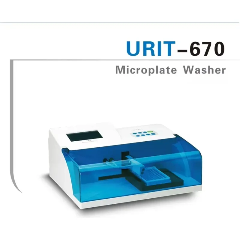 URIT-670 Laboratory Equipment 8-way 12-way Wash Heads Microplate Washer