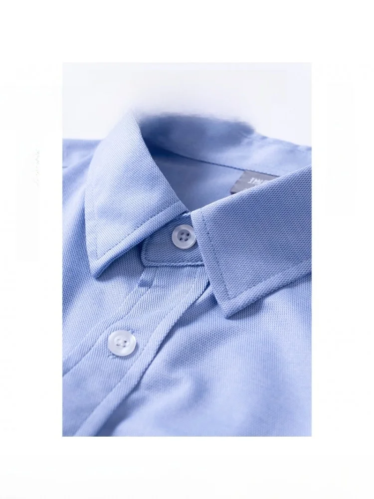 

Свободная длинная дышащая рубашка для мужчин среднего возраста, весна-осень, хлопок-полиэстер, повседневная, городская, стильная