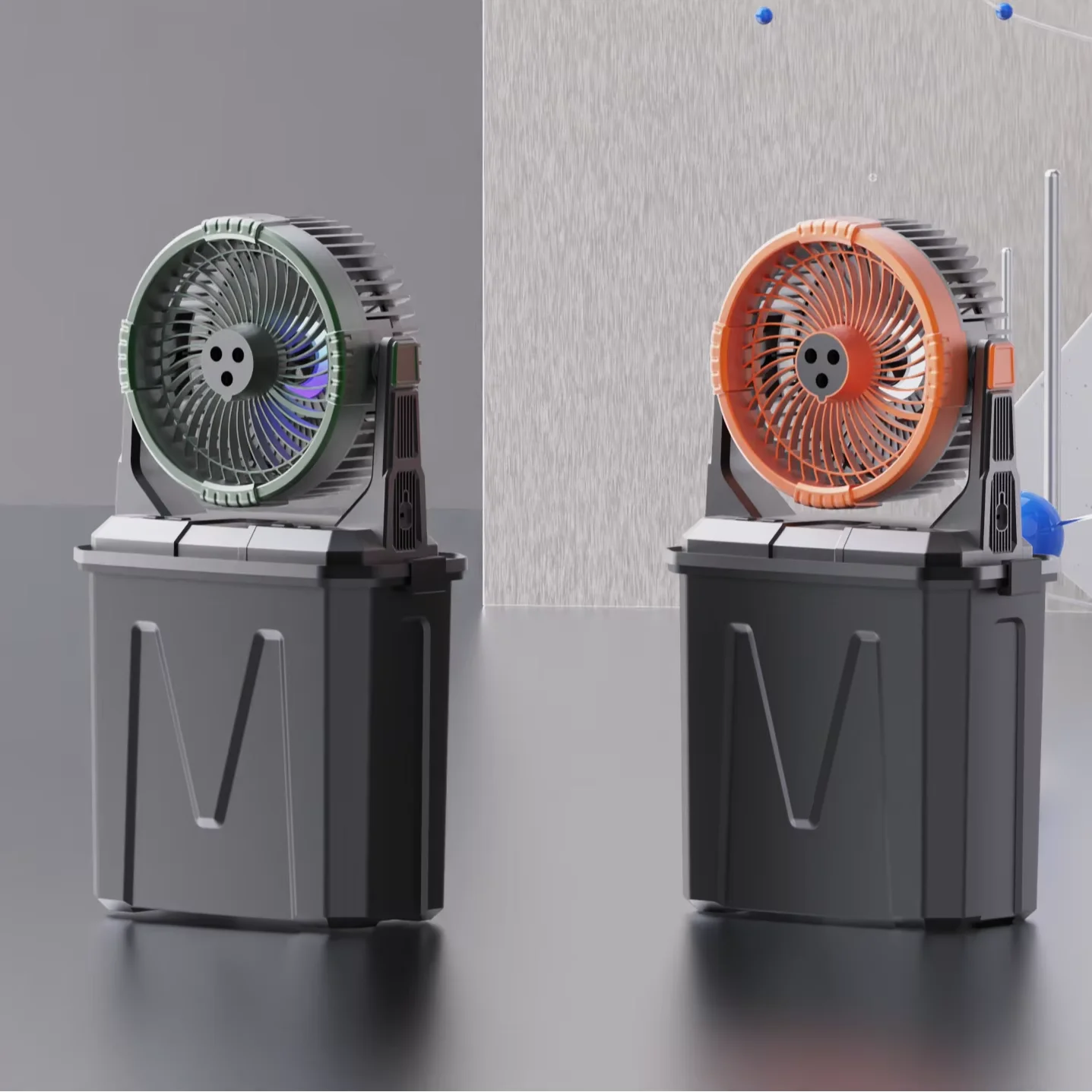 

Multi-functional Humidifier Fan 20000mAh USB Rechargeable Air Cooling Water Mist Spray Desk Humidifier Cool Misting Fan