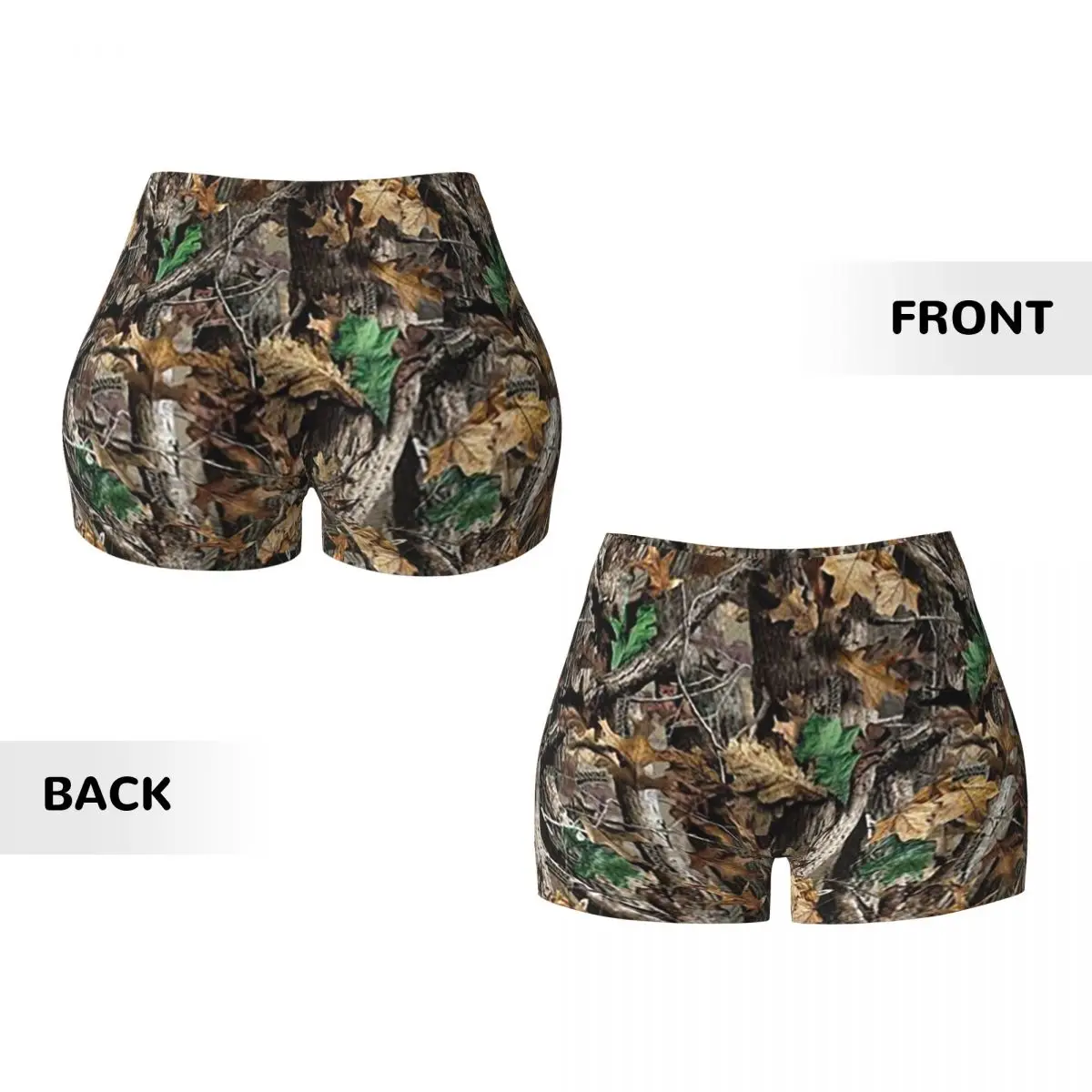 Personalizado real árvore camuflagem feminino ginásio treino correndo shorts atlético vôlei motociclista yoga shorts