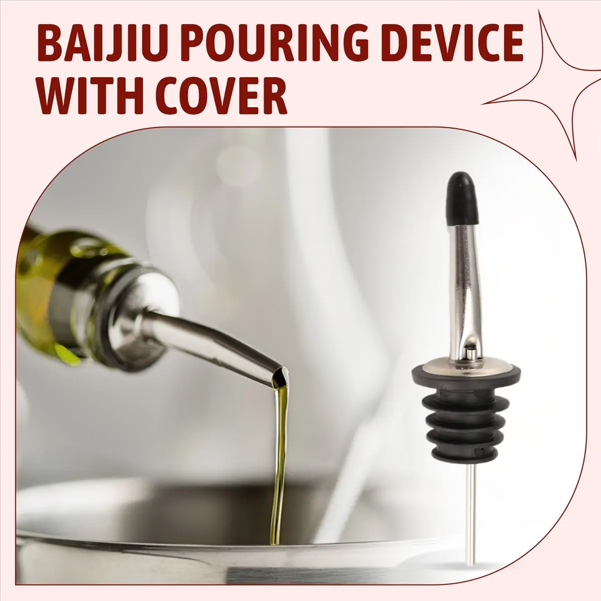 Speed Pourer Cap - HITL 6Pcs Stainless Steel Pourers,Speed Pourer,