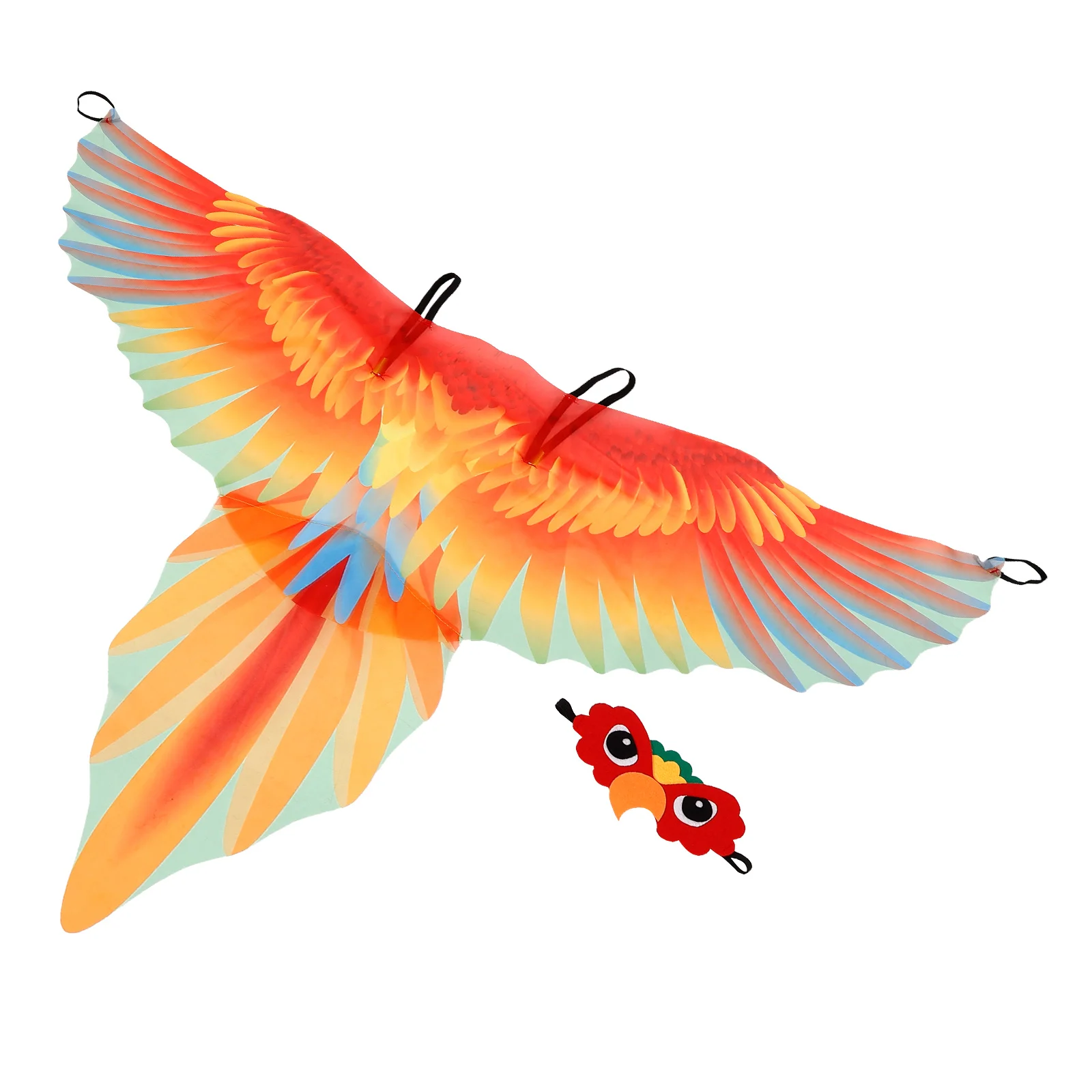 

1 set 1 Set Parrot Wings Costume Kids Cloak Mask Set Creative Party Performance Cosplay Prop Comfortable Dress Up Accessory For